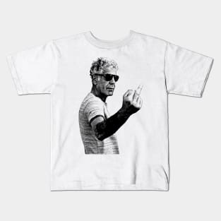 Anthony Bourdain Middle Vintage Kids T-Shirt